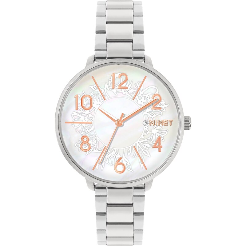 MINET Stříbrné rose gold dámské hodinky PRAGUE MWL5201 73330695