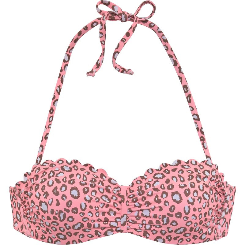 LASCANA Horní díl plavek modrá / pink / černá