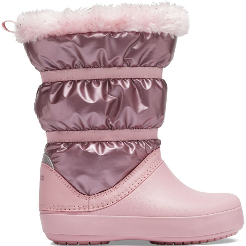 rose gold metallic crocs