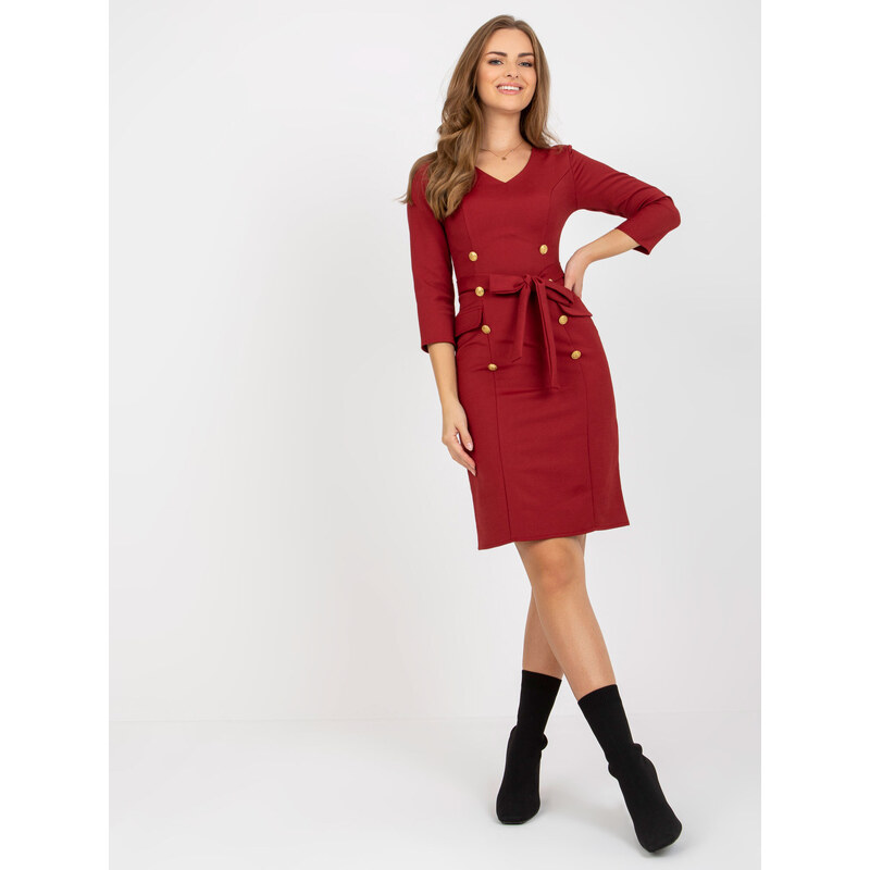 LAKERTA Dress-LK-SK-507838.93-dark red