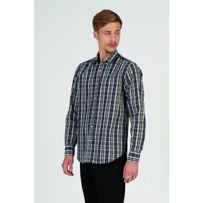 KOŠILE LA MARTINA MAN SHIRT L/S CHECKED POPLIN