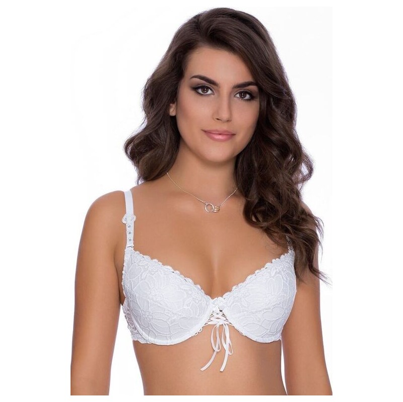 Roza Krajková push-up podprsenka Damaris bílá 12561688