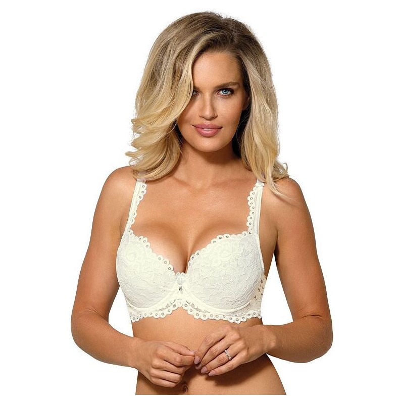 Roza Krajková Push-Up podprsenka Nevia ecru 73364321