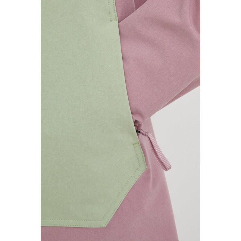 Outdoorová bunda adidas TERREX růžová barva