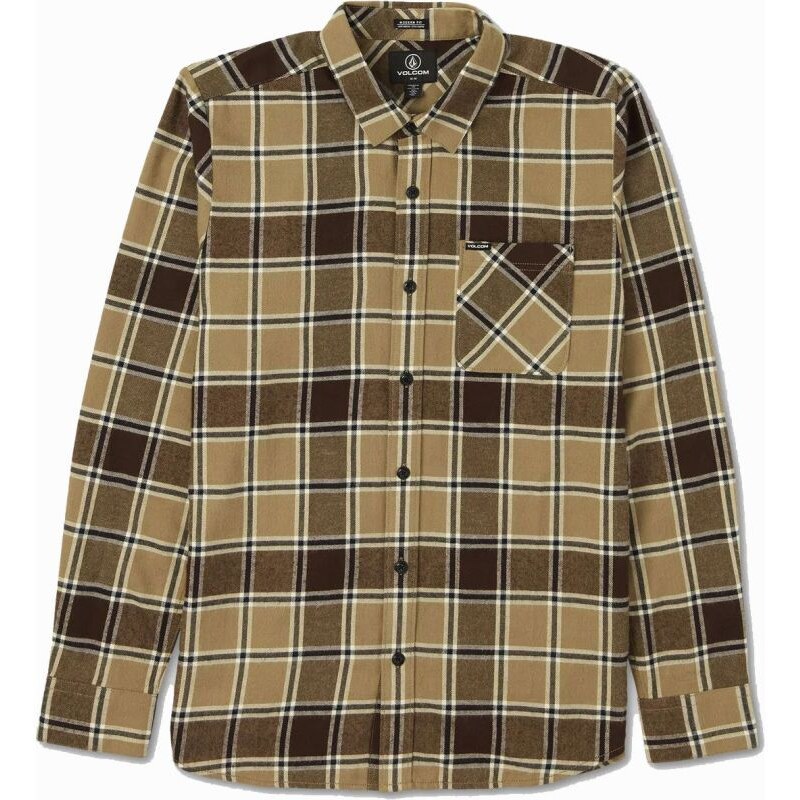 KOŠILE VOLCOM Caden Plaid L/S - béžová -