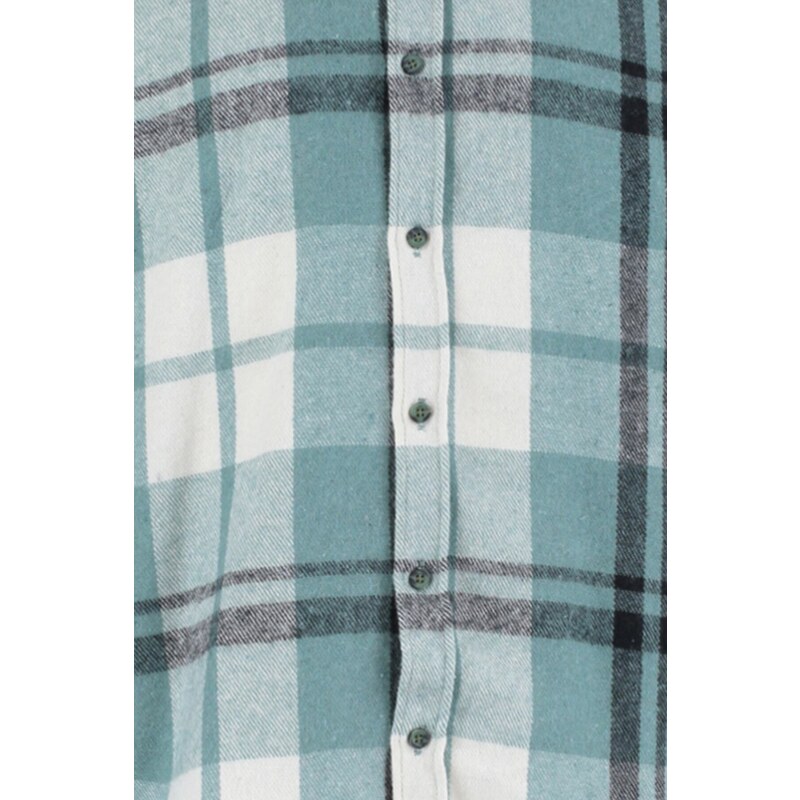 Trendyol Mint Regular Fit Plaid Shirt