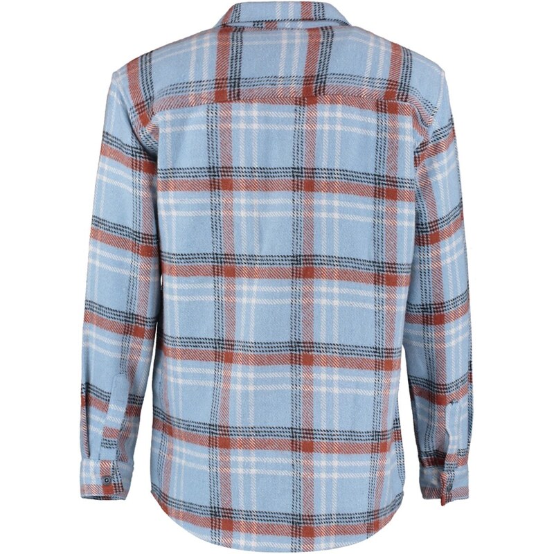 Trendyol Light Blue Men's Overshirt, Plaid Shirt -