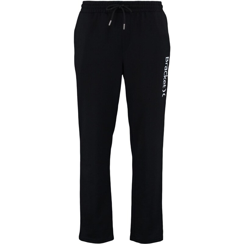 Trendyol Men's Black Regular Fit Printed Open Leg Cotton Sweatpants