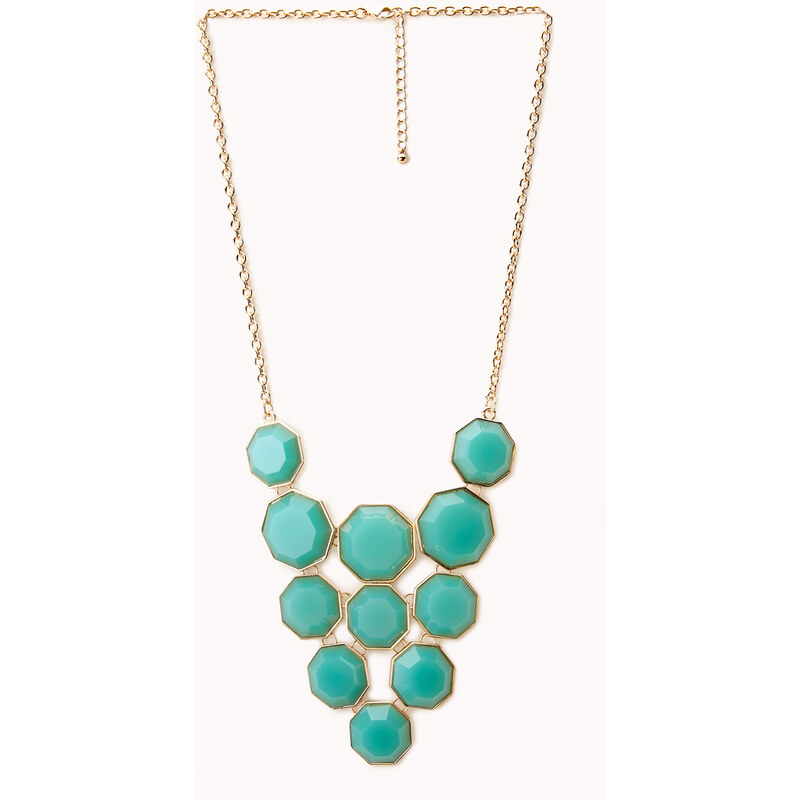Forever 21 Geo Girl Faux Stone Necklace