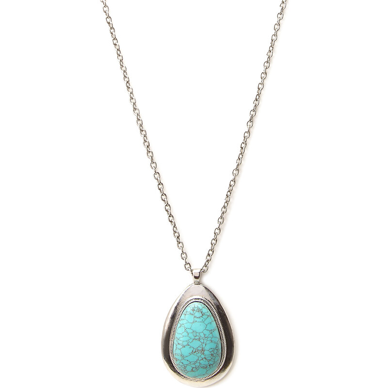 Forever 21 Heirloom Faux Stone Pendant Necklace