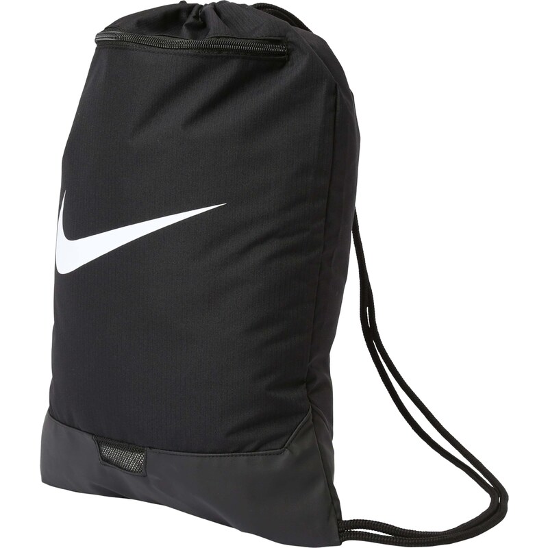 NIKE Sportovní vak 'Brasilia' černá / bílá