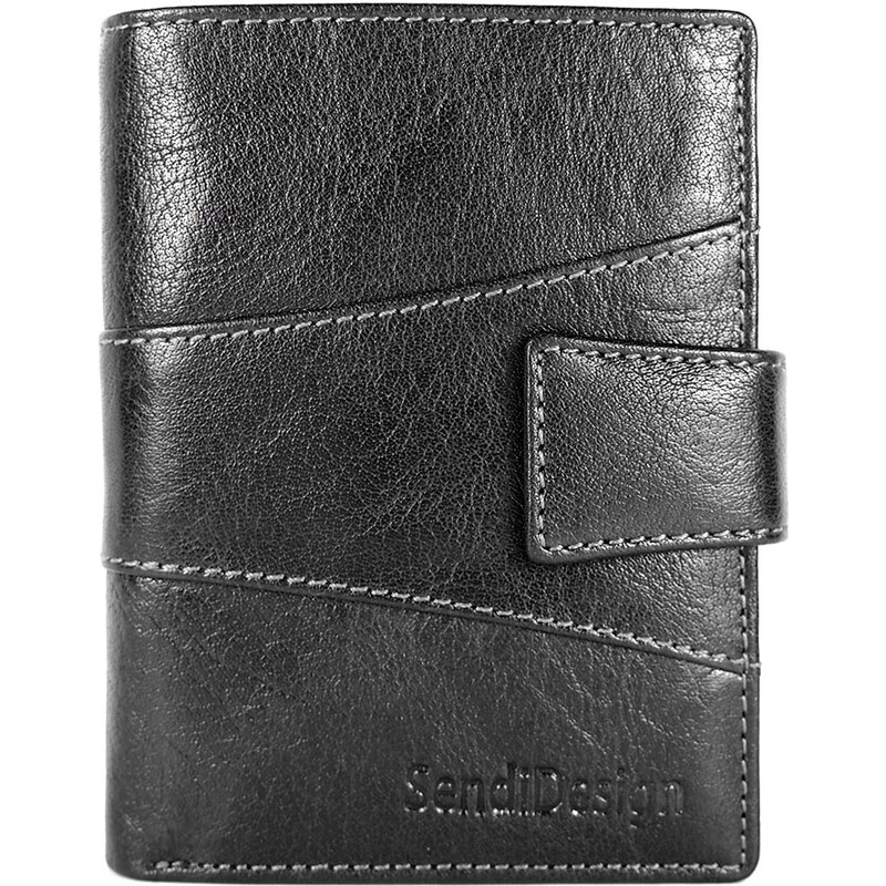 Sendi Design Pánská kožená peněženka SendiDesign 1041L - černá