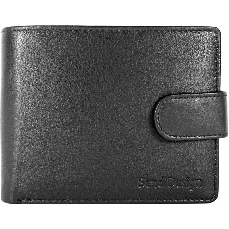 Sendi Design Pánská kožená peněženka SendiDesign 5601L - černá