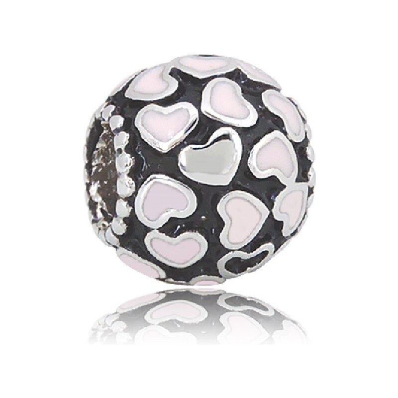 Lindas Jewelry Přívěsek Růžová srdce chirurgická ocel IP062 73400431