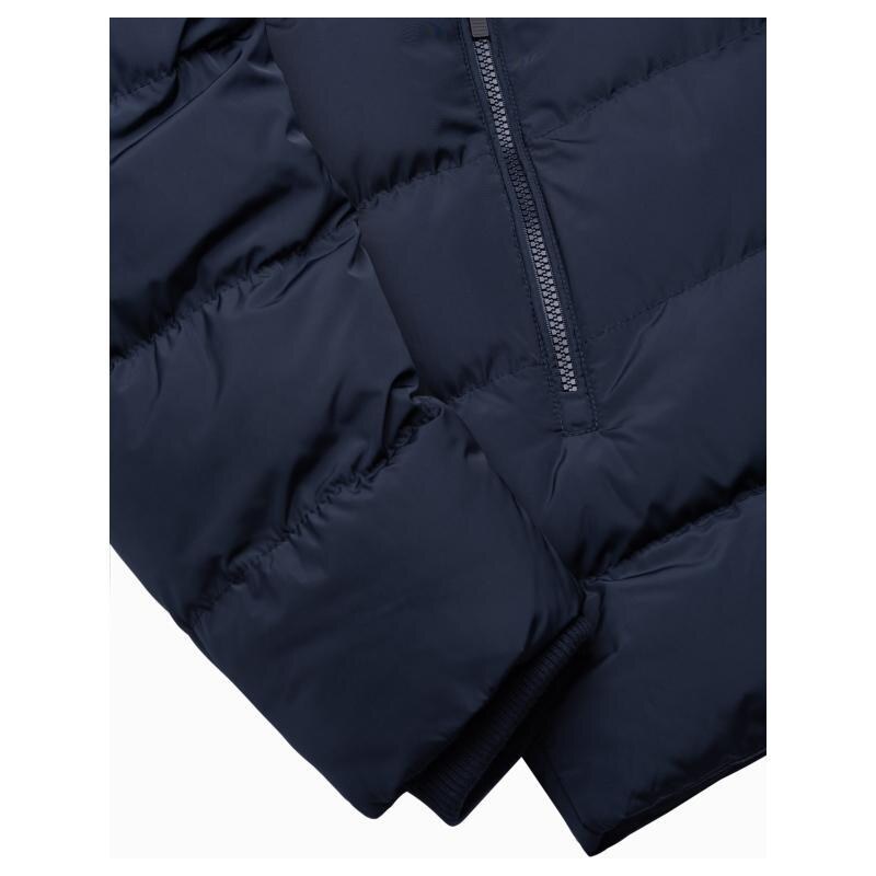 Ombre Clothing Pánská zimní bunda MESSIAH tmavě modrá