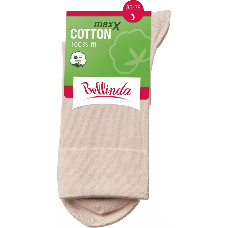 Bellinda COTTON MAXX LADIES SOCKS - Women's cotton socks - beige