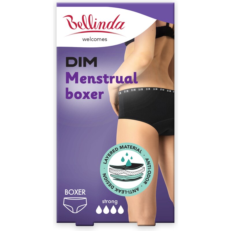 Bellinda Dámské kalhotky DIM menstruační černé