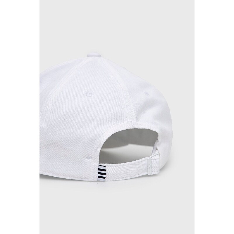 Bavlněná baseballová čepice adidas Originals bílá barva, s aplikací, FJ2545