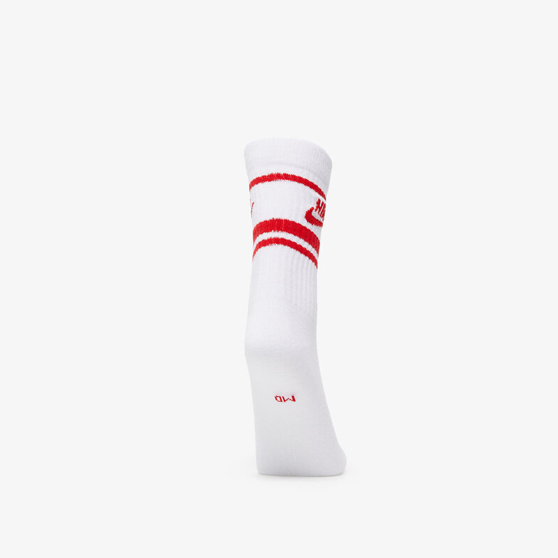 Pánské ponožky Nike Sportwear Everyday Essential Crew 3-Pack Socks White/ University Red