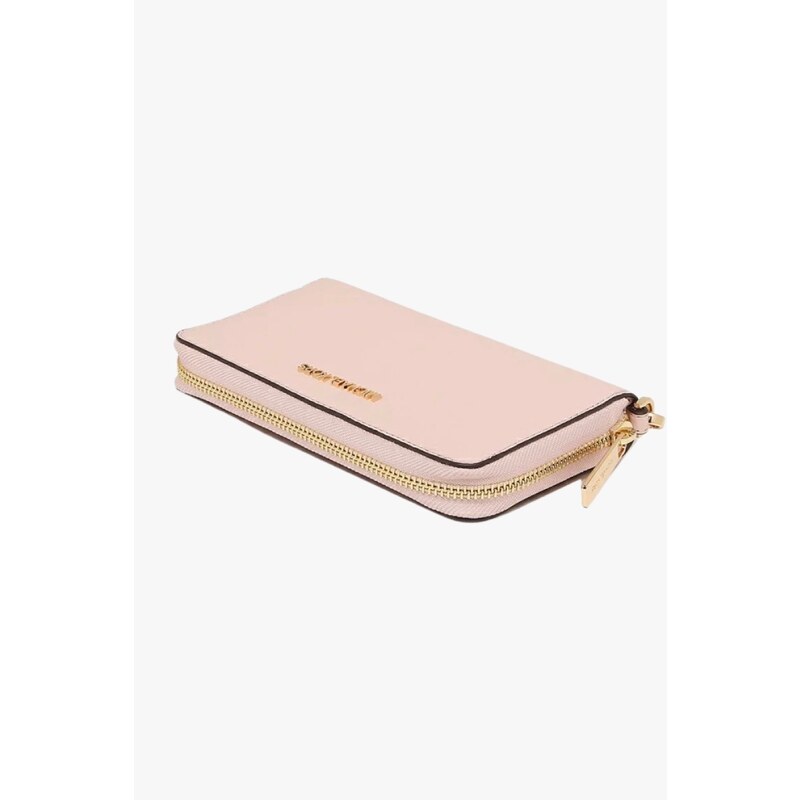 Michael Kors Jet set travel LG FLAT MF PHONE CASE dámská kožená peněženka růžová