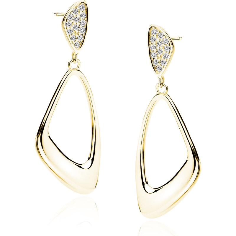 Olivie Stříbrné náušnice VALENTINA GOLD 7041