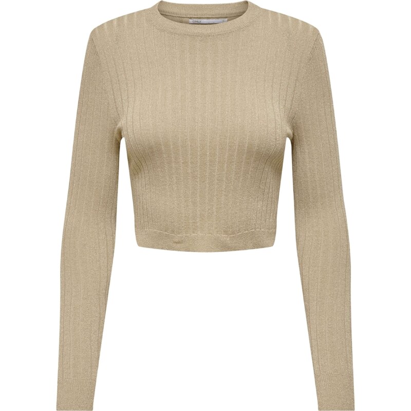 ONLY Svetr Luxe béžová / bílá 74287879