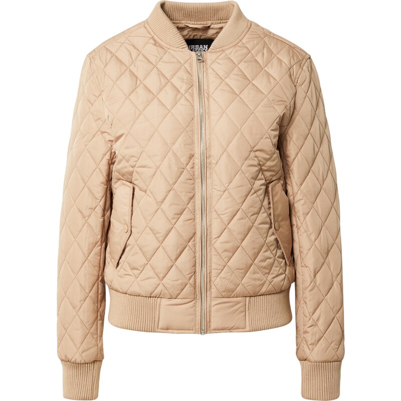Urban Classics Přechodná bunda 'Diamond Quilt' béžová