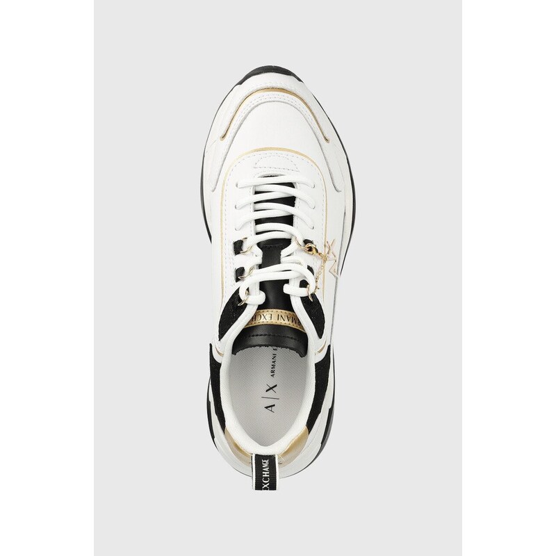 Kožené sneakers boty Armani Exchange bílá barva, XDX104 XV580 S037