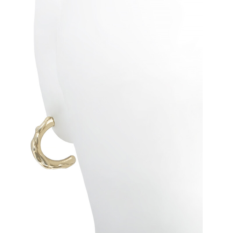 Klára Bílá Jewellery Dámské zlaté náušnice Aqua půlkruhy Stříbro 925/1000