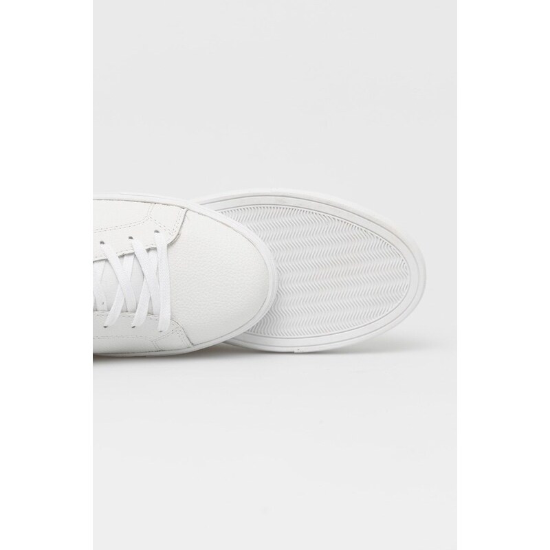 Kožené sneakers boty Armani Exchange bílá barva