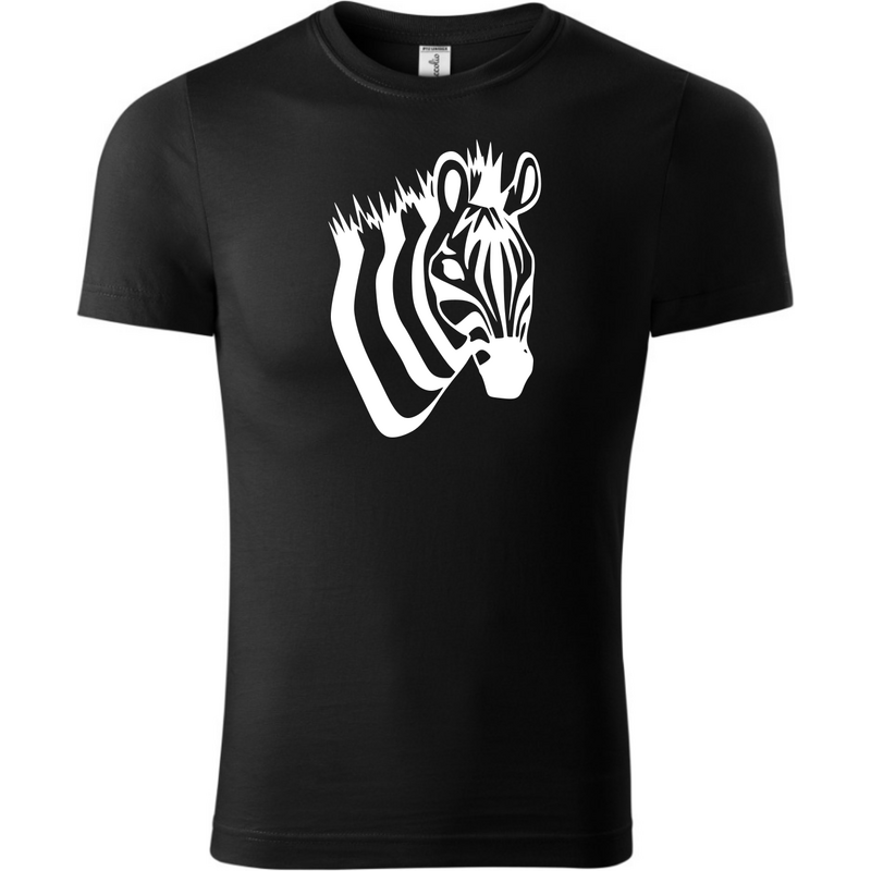 Fenomeno Dětské tričko Zebra hlava - černé