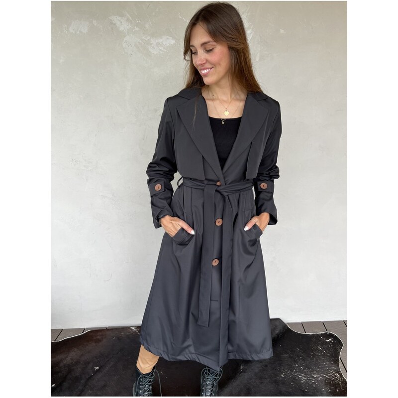 Fashion Lounge Trench coat Hit černý