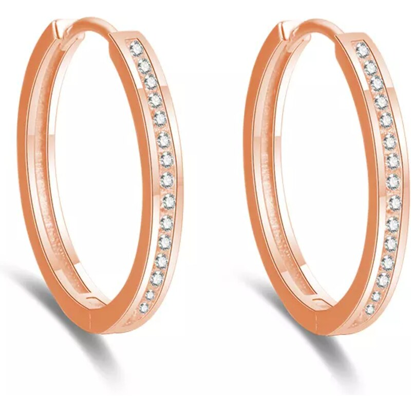 Olivie Stříbrné 3cm KRUHY ROSE 7048 73460772