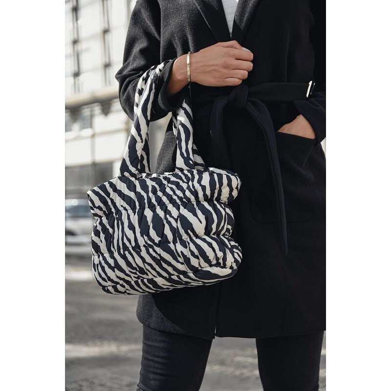 KABELKA SHOPPER BAG ZEBRA MALÁ Rino Pelle