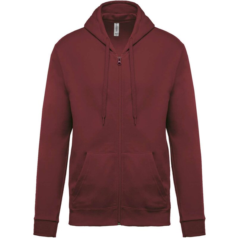 Kariban Unisex mikina na zip Full –