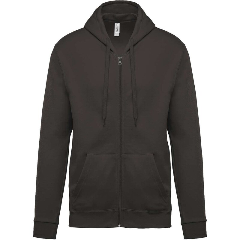 Kariban Unisex mikina na zip Full –