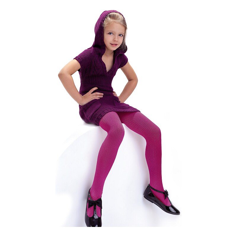 Dívčí punčocháče Agatka fuchsia 32340256