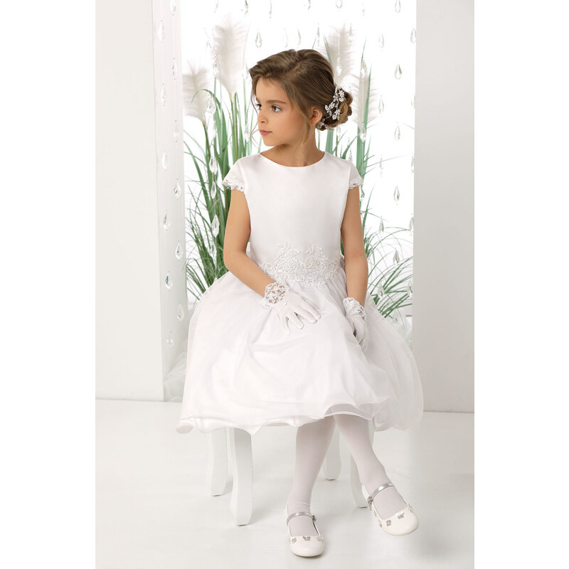 ALDA Dívčí šaty Sara bílé Emma