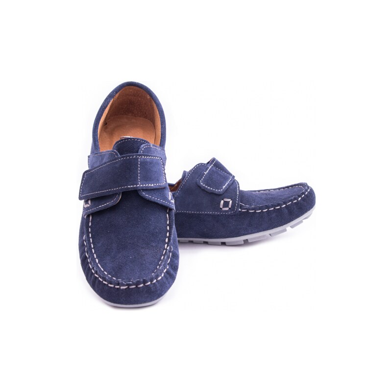 Chlapecké boty kožené modré B18