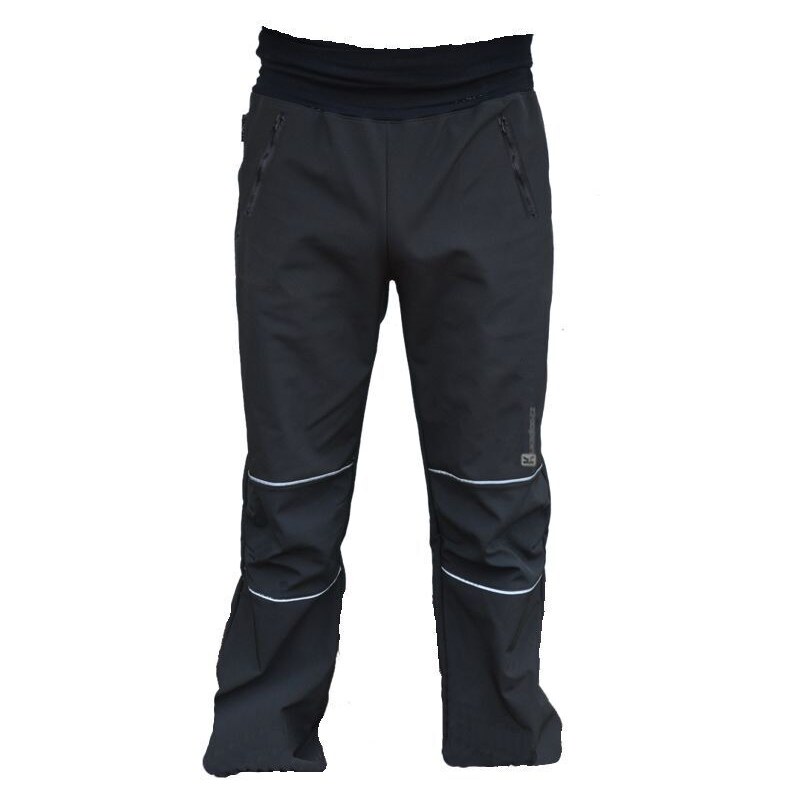 Kukadloo Pánské softshellové kalhoty - černé /30.000mm, 15.000g/m2