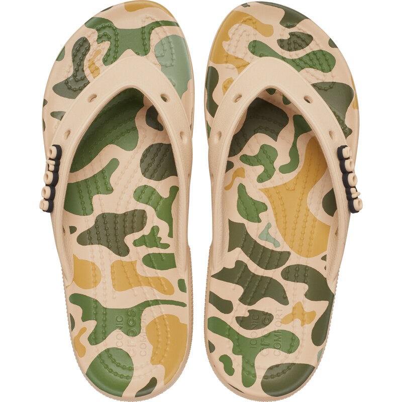 Dámské žabky Crocs CLASSIC Camo béžová