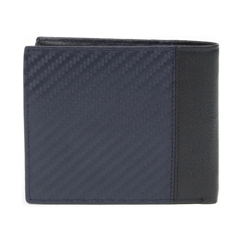 Černomodrá kožená pánská peněženka Fingal