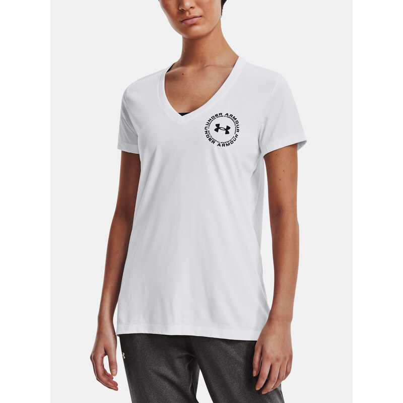 Under Armour Tričko Tech Solid LC Crest SSV-WHT - Dámské 111252786