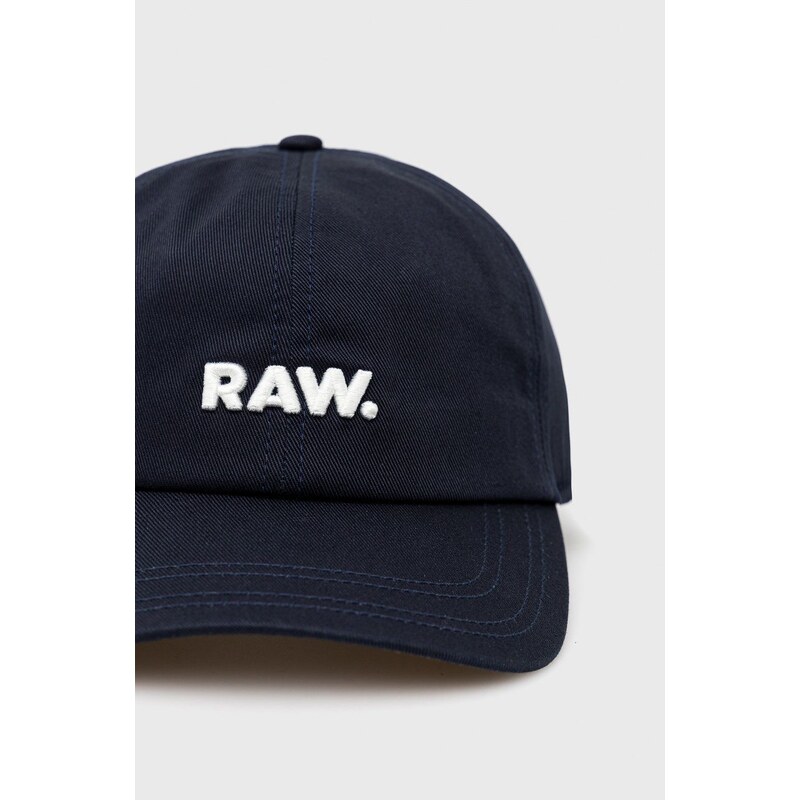 Čepice G-Star Raw tmavomodrá barva, hladká
