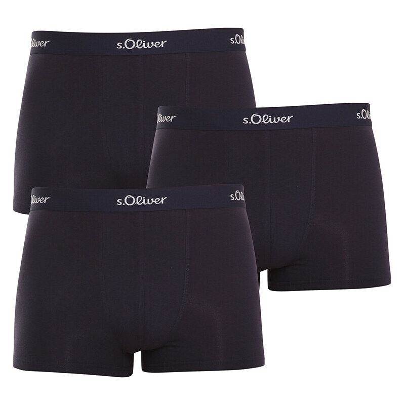 3PACK pánské boxerky S.Oliver tmavě modré (JH-34B-31184142)