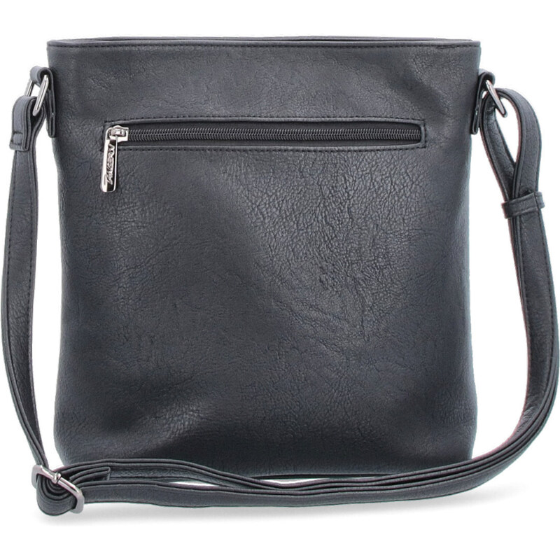 Kabelka ze syntetické kůže crossbody Tangerin černá 8022 C