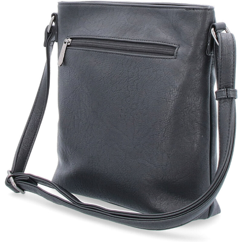 Kabelka ze syntetické kůže crossbody Tangerin černá 8022 C