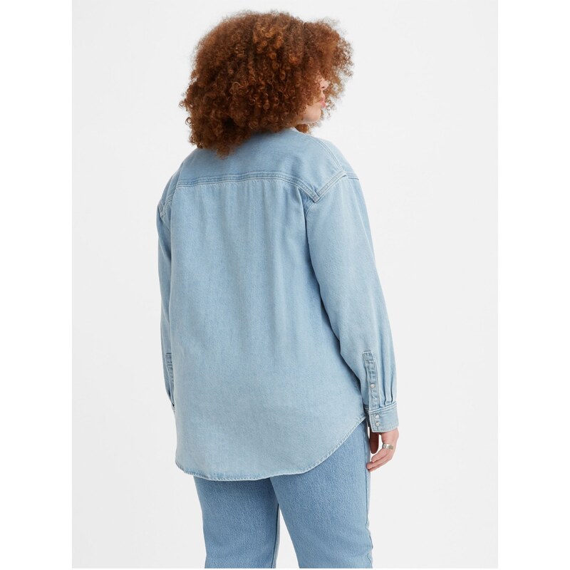 Levi's Světle modrá dámská džínová oversize košile Levi's Dorsey Western - Dámské