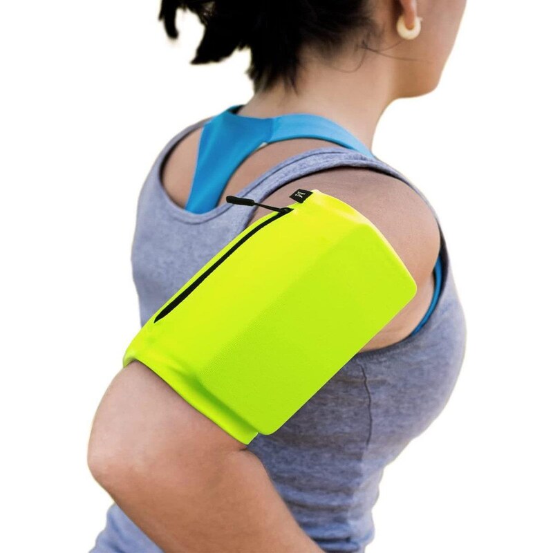 Elastická páska na ruku na behanie Fitness - Zelená