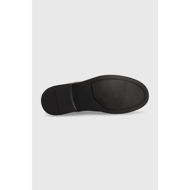 Kožené kotníkové boty Calvin Klein Chelsea Boot pánské, černá barva